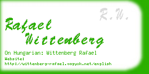 rafael wittenberg business card